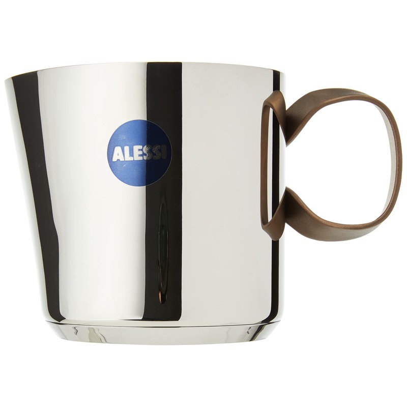 Alessi edo Milk Boiler, Steel,Brown