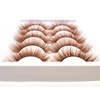 MISSLADY Colored Lashes 20mm 3D Faux Mink Brown Eyelashes False