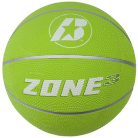 Baden Junior Zone Rubber Basketball, Indoor and Outdoor Ball, Lime Green, Size 3