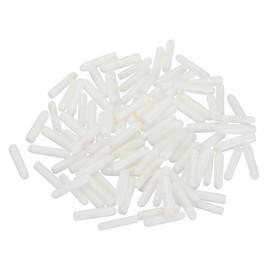 uxcell 100pcs Rubber End Caps 1.5mm ID Vinyl Round Tube Bolt Cap Cover Screw Thread Protectors White
