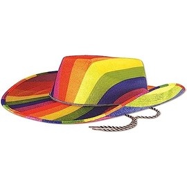Henbrandt BH678 Rainbow Cowboy Hat, Multicolor