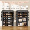 VTRIN Shoe Rack with Cover, 7 Tier Shoe Organizer Storage