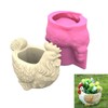 QIXIAMO Flowerpot Molds Silicone Candle Holder Mould Rooster Shape Vase