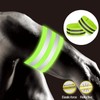 2 PCS High Visibility Armbands, Reflective Wristband, Elasticated Ankle Bands