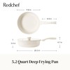 Redchef Ceramic Frying Pan with Glass Lid, Nonstick Deep Saute