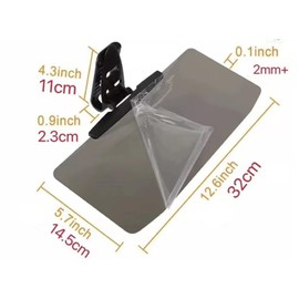 Sun Visor for Car, HD Car Sun Visor Extender for Sun Protection, Adjustable Car Visors Sun Shade for Car Truck SUV Van