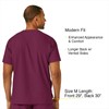 WonderWink W123 Men’s V-Neck Scrub Top — Wine, Medium