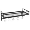ILWorkTLs Wall Mounted Pot Rack with 2 Hanging Rails and
