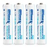 Ultimaxx 4 AAA NIMH Rechargeable Batteries 1100 MAh Ultra High