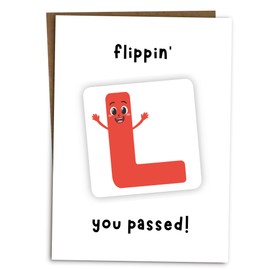 BYANIKA A6 Driving Test Pass Card Congratulations On Passing Your Driving Exam Gifts Cards You Passed Well Done Proud Of You Did It For Him Her Son Daughter Brother Sister