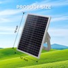 X X-HOUSE Solar Panel 24V 20W Monocrystalline Waterproof Panel with