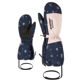 Ziener Levi Children's Ski Gloves / Winter Sports Waterproof Breathable Snowcrystal Print 104