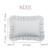 PiccoCasa Brushed Ruffle Pillowcases 2 Pack, Soft Breathable Pillow Covers