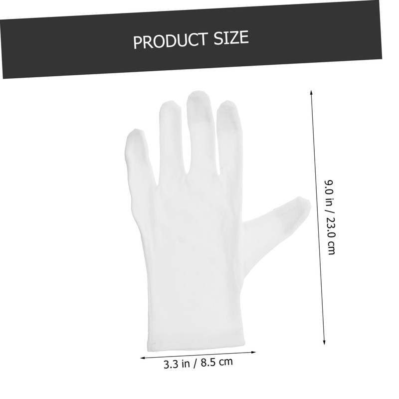 Healeved 8pairs Screen Gloves for Women Thin White Gardening Gloves