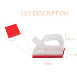 120 Stück selbstklebende Kabelklemmen, Weihnachten hängende Lichterkette Lichterketten Clips Haken Home Dekorationen, Outdoor klebrigen Draht Halter Desktop-Kabel-Manager-Halter, weiß