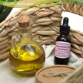 Dr Adorable - 1 oz with Dropper - Red Raspberry Seed Refined Oil - 100% Pure Natural Organic Cold Pressed (Glass Bottle)