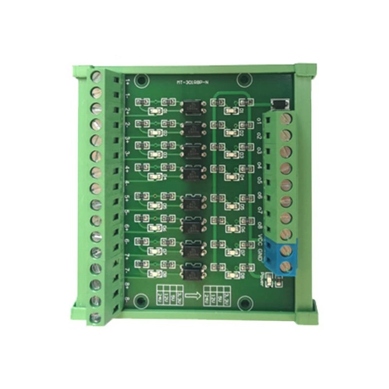 DONGKER Optocoupler Isolated Module,DC 24V to 5V 8-Channel Optocoupler Relay