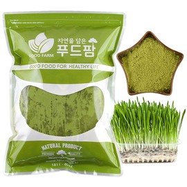푸드팜 새싹보리 분말 제주도 무농약 보리새싹 가루 300g Foodfarm Barley Sprout Powder, Jeju Organic Barley Sprout Powder 300g