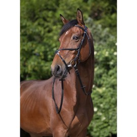Countrypride STARLIGHT BASIC GRACKLE LEATHER BRIDLE WITH REINS SIZE FULL -SHET BLACK AND BROWN (Full, Brown)
