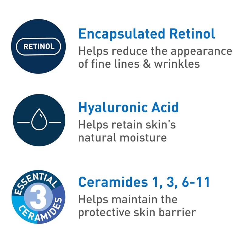 Crema Facial Antiedad Cerave Fps 30, Crema Antiarrugas Con R