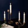 UUYYEO 20 Pcs Golden Metal Candle Cups Holders Candlestick Liners