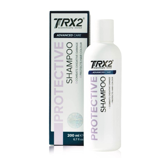 TRX2 Protective Shampoo - Repairs & Protects Damaged Hair - Improves Hair Structure - Suitable for All Skin and Hair Types - Paraben-Free - Biotin, Rice Protein, Panthenol - 200 ml