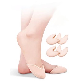 Sanmsoner - almohadillas para orejas de punta para mujer, para ballet, danza, puntera, de punto, protector de punta de gel de silicona (P077-2-L)