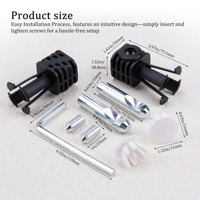 ZORZA 1Set Universal Wall Hung Toilet Fixing Bolts Kit Plastic