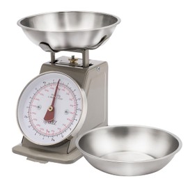 MARLIZ Small retro kitchen scale 4.4Lb/2Kg with 2 bowls |mechanical dial scale| Vintage kitchen scale| Pesa para alimentos| bascula de cocina|kitchen scale|Bakers scale
