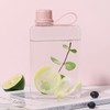 SZHENGSHAN 1Pc Slim Square Travel Water Bottle, Flat Drink Cup,