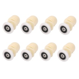 Ruimou 8Pcs Shower Door Rollers 27mm for Bathroom Bearing Pulleys/Runners/Eccentric Wheels Replacement (8, 27mm)