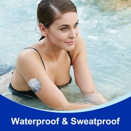 HONYOU 15Pack Freestyle Bandage for Libre 3 Plus Sensor Covers Waterproof, 15 Days Libre 3 Floral & Butterfly Pattern Stickers Tape CGM Adhesive Patches Without Hole