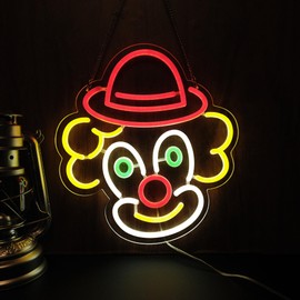 Clown Neon Sign Night light for Bar Club Bedroom Hotel Pub Cafe Wedding Birthday Party Gifts
