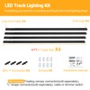 VANoopee 16FT H Track Lighting System - Black Rail Kit