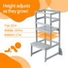 Zytty Toddler Step Stool Toddler Kitchen Stool, Adjustable-Height Toddler Tower