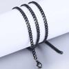 3/5/7/9/11mm Stainless Steel Silver Color Cuban Curb Chain Necklace Choker