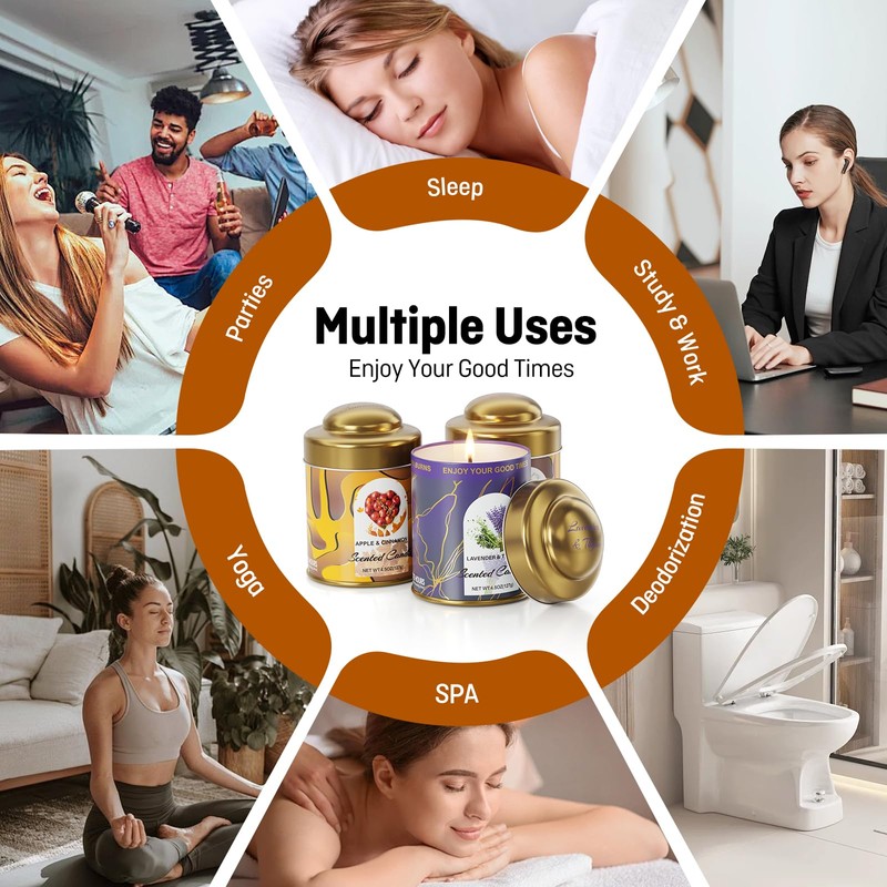 Vortixx Candles (Rose&Lavender&Cinnamon)