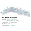 OTTFF 10 Pack 45 Degree Angle Bracket Fitting for 1-5/8"
