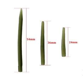 10 Pack Anti-Tangle Sleeves for Carp Fishing Tackle Box Essential Carp Fishing Tackle for Tangle-Free Rigs Green or Brown (M - 36mm, Green)