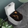 COEQINE Black Toilet Lid Cover Cute Cat Butterfly Machine Washable