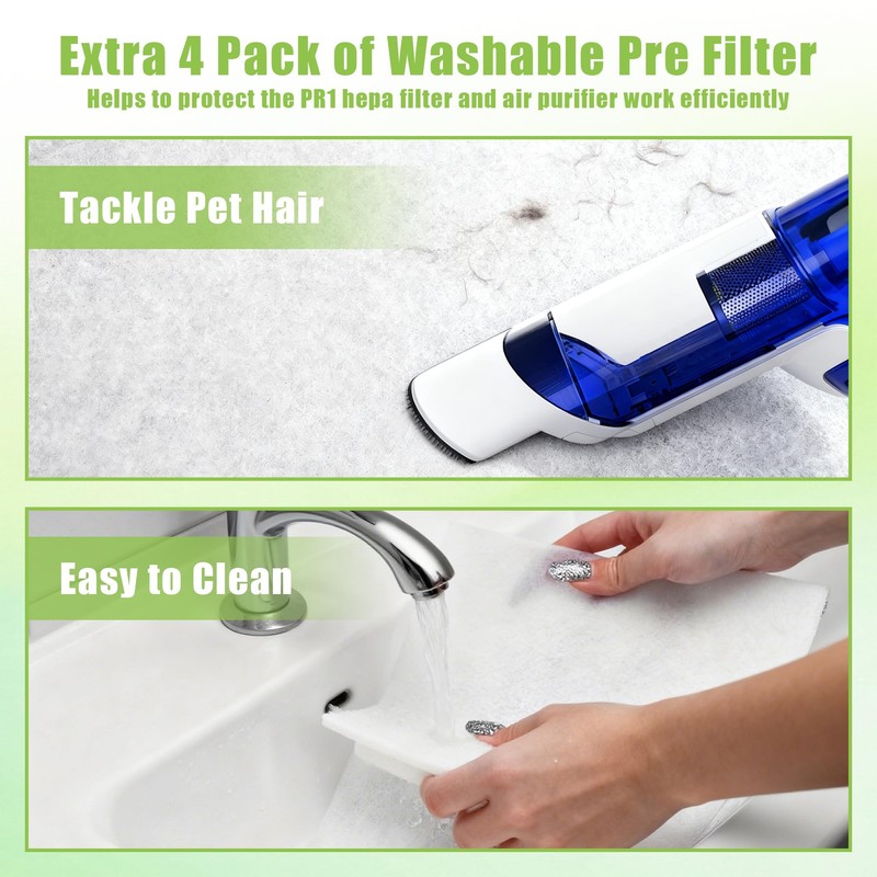 PR1 Replacement Filter Compatible wtih Mooka PR1 Air Purifier