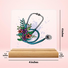 Nurse Gifts for Women Nurses Day Week Gifts Appreciation Gifts for Nurse Mother Nurse Retirement Gifts Nurse Practitioner Gifts for Nursing Students Graduation New Nurse Gifts Acrylic 4 × 4 inches