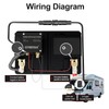 12V 250A Battery Disconnect Switch, KCD4, Boat Rocker Panel Switch