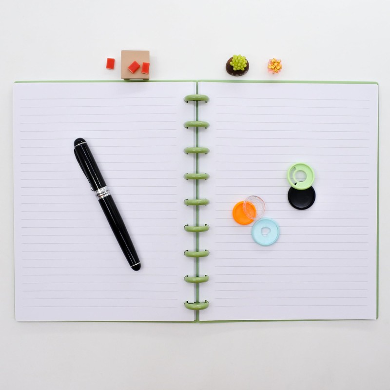 ITSYHPRO Discbound Notebook Medium Size 9 Discs Cover with 60Pages