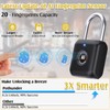 Fingerprint Padlock, Pothunder Smart Padlock, Locker Lock, Fingerprint Lock with