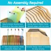 Youeon Large Vertical Clipboard Holder, 12 Slots Wood and Metal