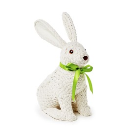 Two's Company Hand Crafted Easter Bunny, 9.25-inch Width x 6.5-inch Diameter x 14-inch Height