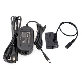 LP-E8 Dummy Battery AC Power Adapter Kit for Canon EOS Rebel T5i T4i T3i T2i, 700D 650D 600D 550D, Kiss X6 X5 X4 DSLR Camera(DR-E8 and Adapter)