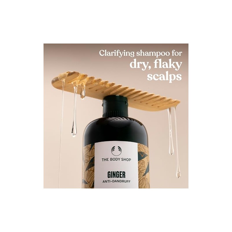 The Body Shop Ginger Anti Dandruff Shampoo, Green, Honey, 400