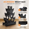 4-Tier Dumbbell Rack Stand Only | Space-Saving Weight Rack for